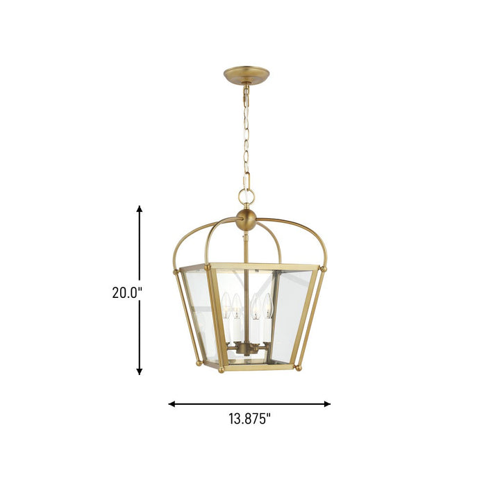 Visual Comfort Studio Canada - 5191004-848 - Four Light Foyer - Charleston - Satin Brass