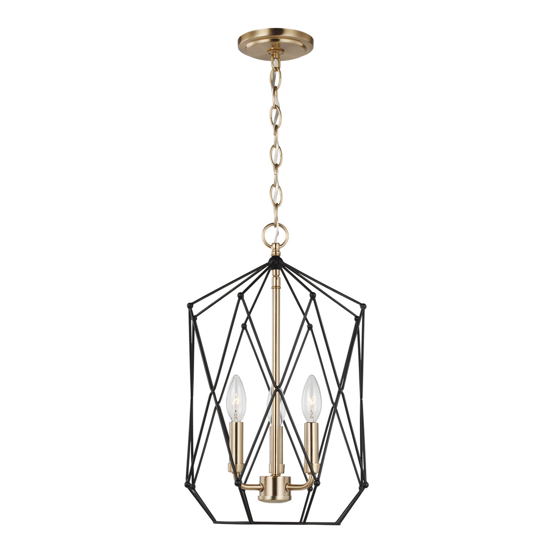 Visual Comfort Studio Canada - 5234103EN-848 - Three Light Lantern - Zarra - Satin Brass