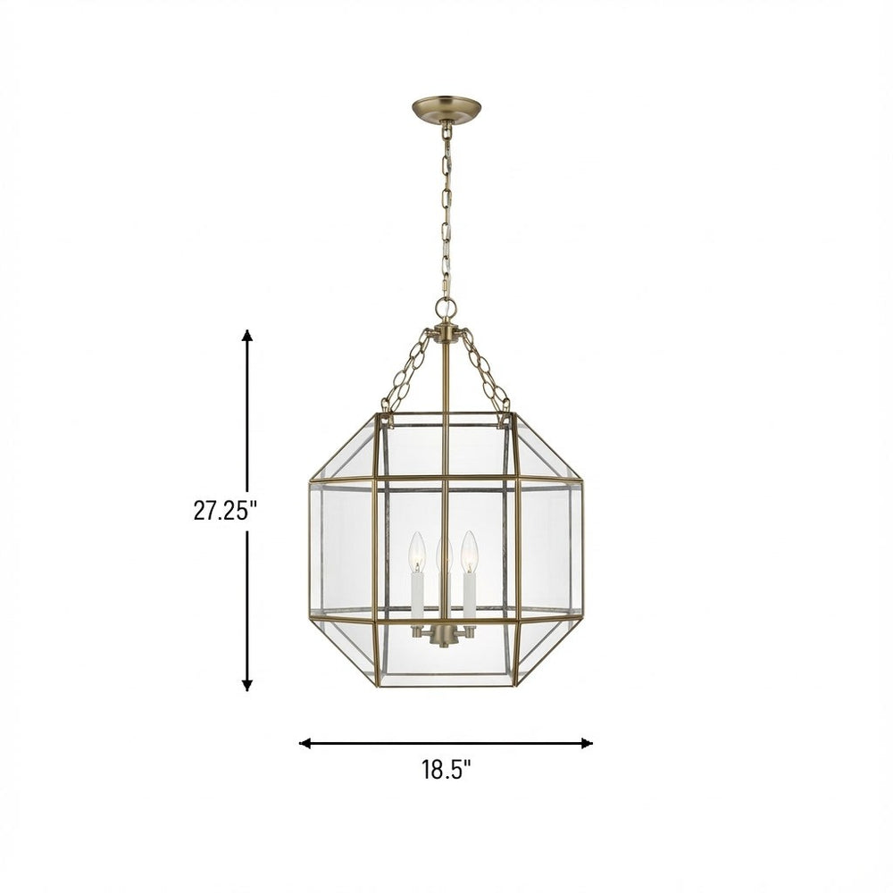 Visual Comfort Studio Canada - 5279403-848 - Three Light Lantern - Morrison - Satin Brass