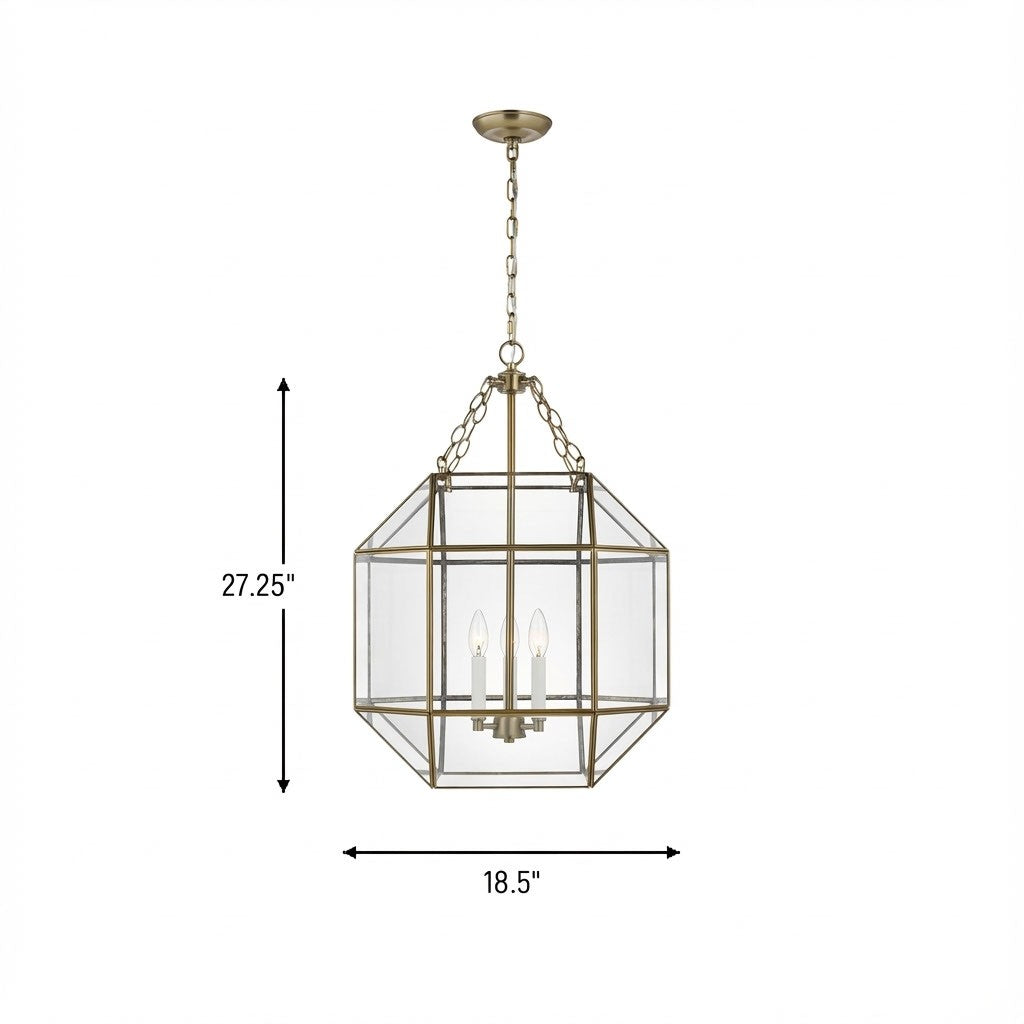 Visual Comfort Studio Canada - 5279403-848 - Three Light Lantern - Morrison - Satin Brass