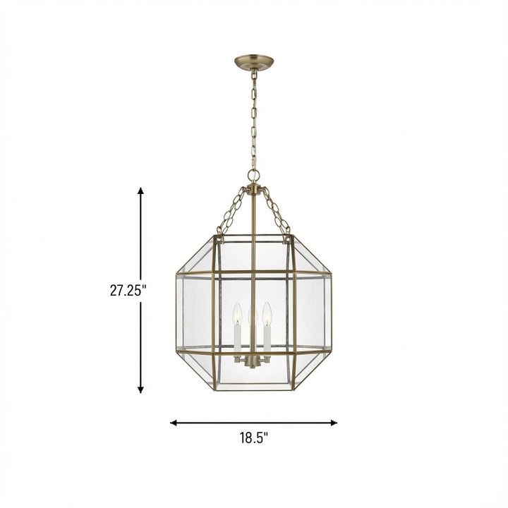 Visual Comfort Studio Canada - 5279403-848 - Three Light Lantern - Morrison - Satin Brass