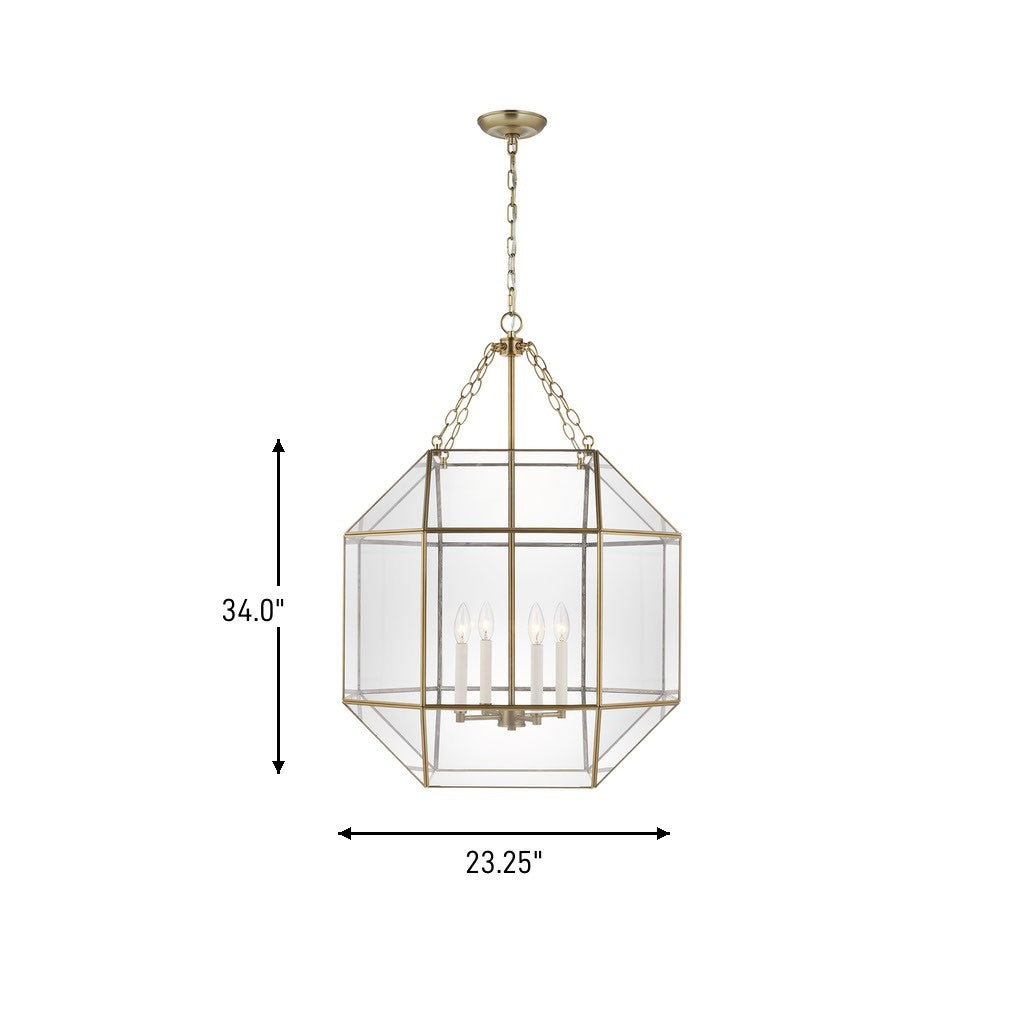 Visual Comfort Studio Canada - 5279404-848 - Four Light Lantern - Morrison - Satin Brass