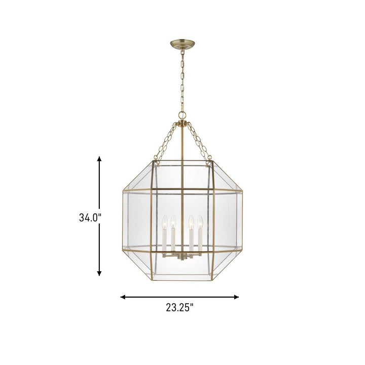Visual Comfort Studio Canada - 5279404-848 - Four Light Lantern - Morrison - Satin Brass