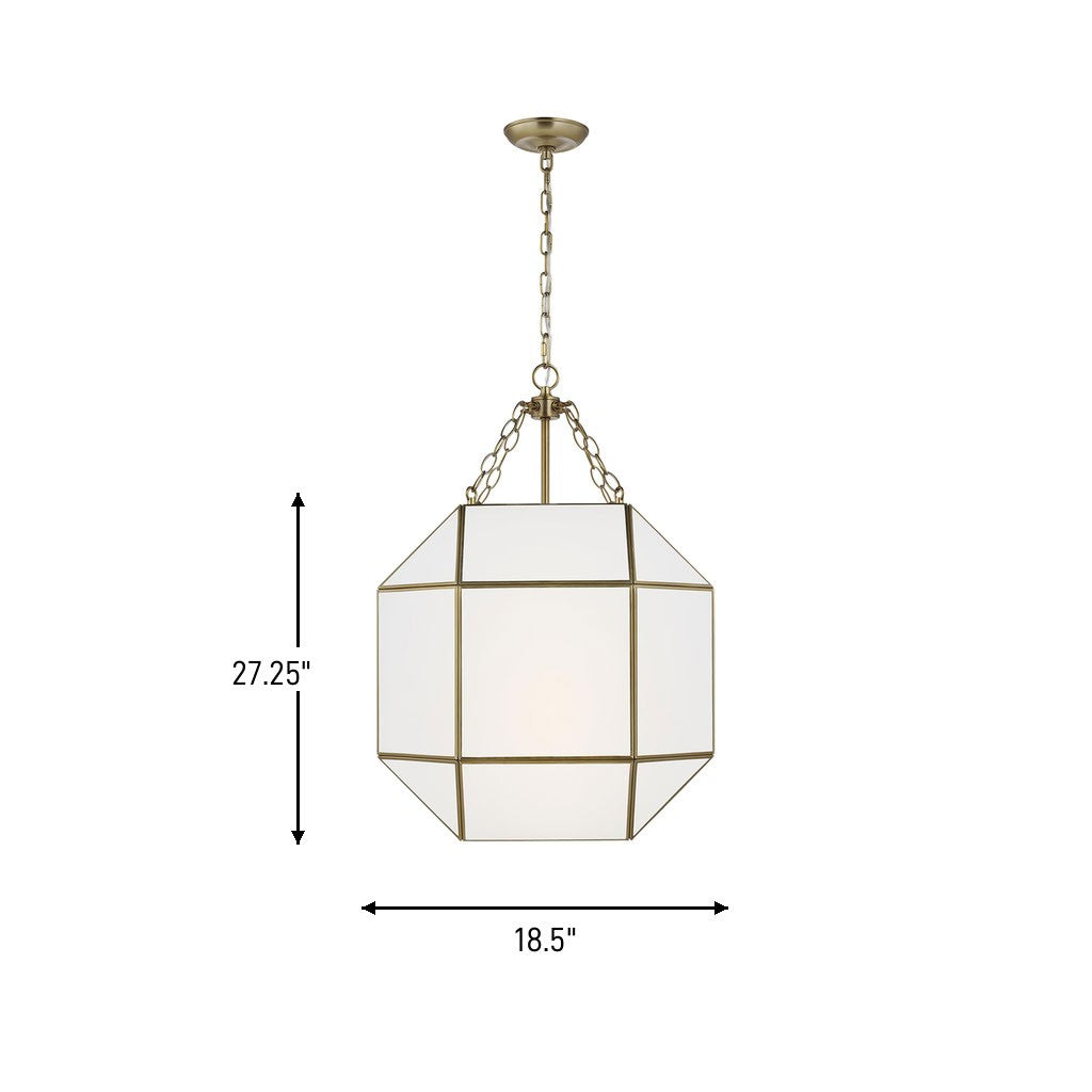Visual Comfort Studio Canada - 5279453-848 - Three Light Lantern - Morrison - Satin Brass