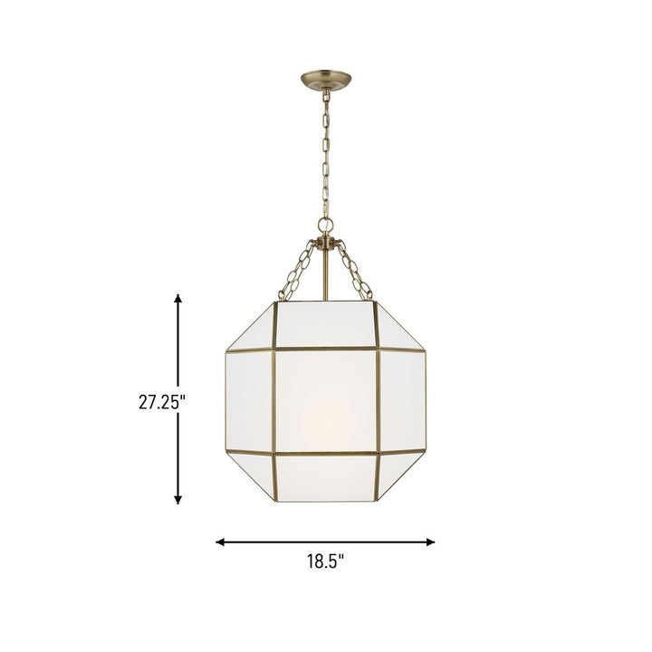 Visual Comfort Studio Canada - 5279453-848 - Three Light Lantern - Morrison - Satin Brass