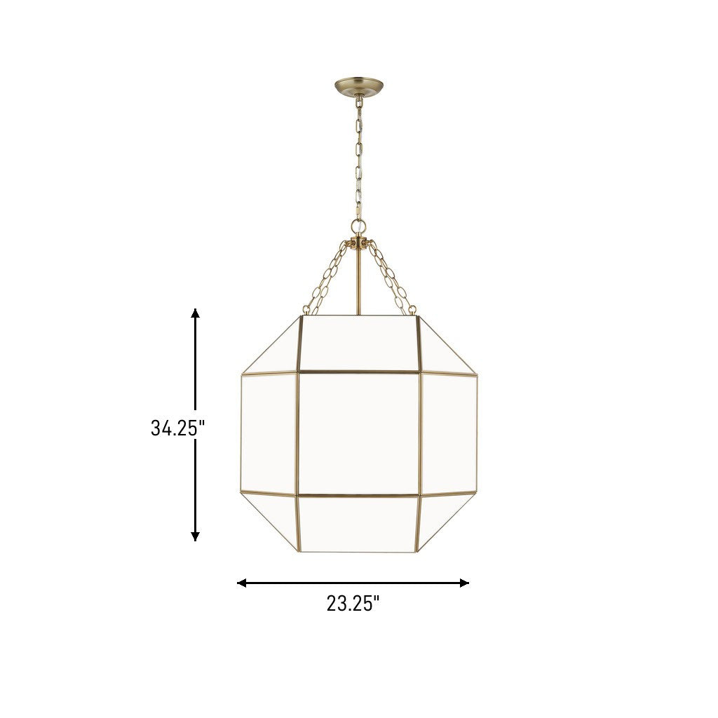 Visual Comfort Studio Canada - 5279454-848 - Four Light Lantern - Morrison - Satin Brass
