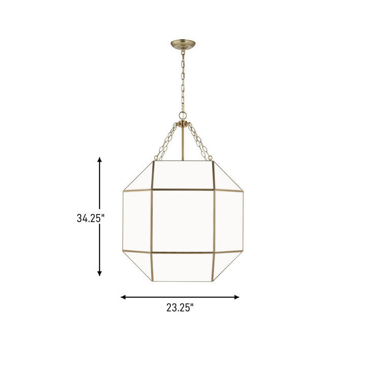 Visual Comfort Studio Canada - 5279454-848 - Four Light Lantern - Morrison - Satin Brass