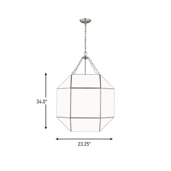 Visual Comfort Studio Canada - 5279454-962 - Four Light Lantern - Morrison - Brushed Nickel