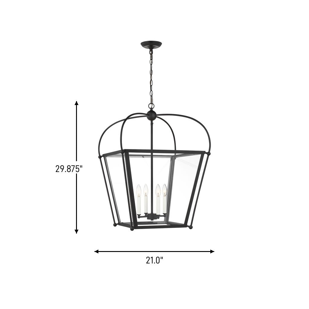 Visual Comfort Studio Canada - 5291004-112 - Four Light Foyer - Charleston - Midnight Black