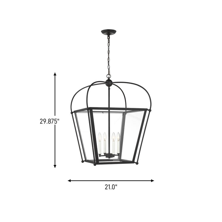 Visual Comfort Studio Canada - 5291004-112 - Four Light Foyer - Charleston - Midnight Black