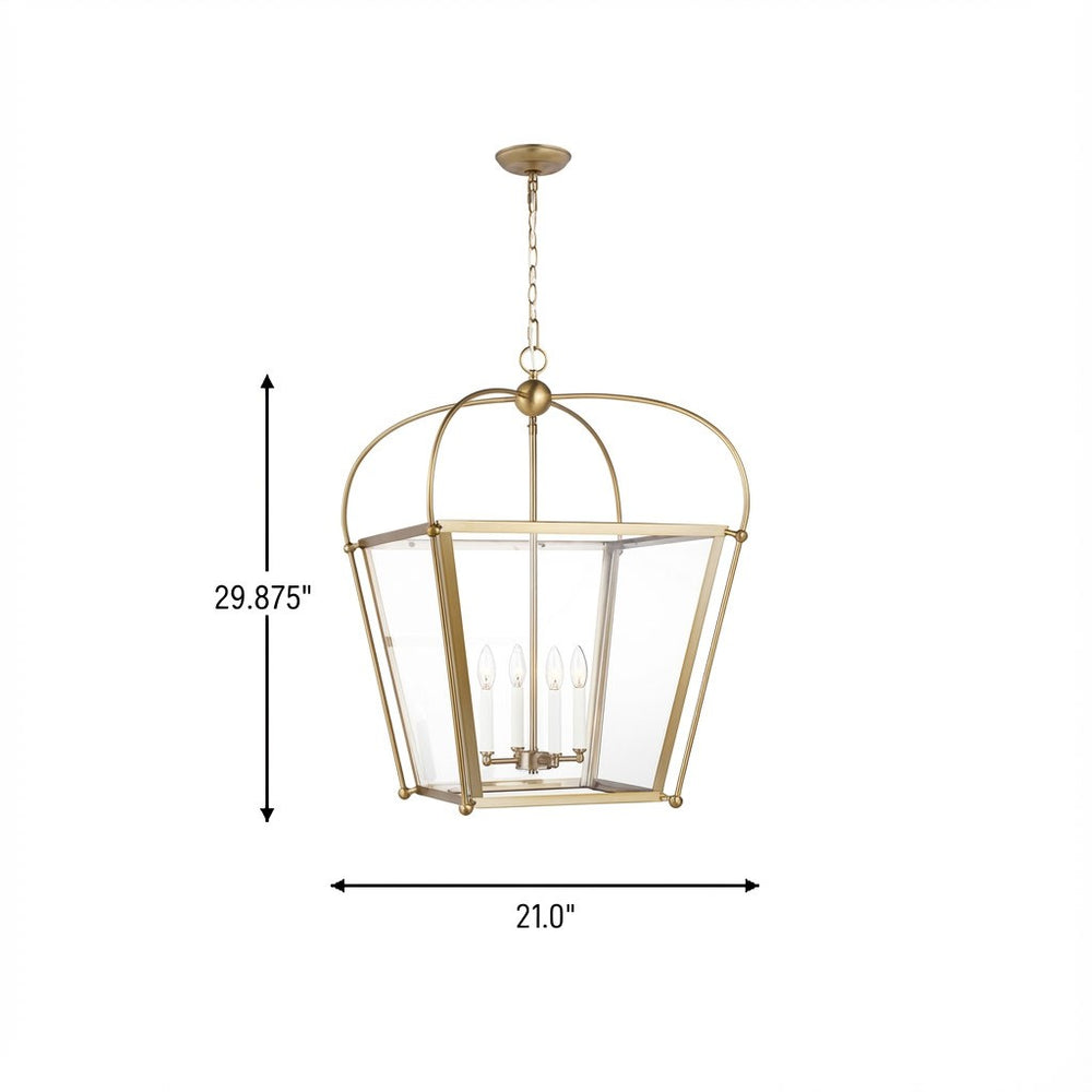 Visual Comfort Studio Canada - 5291004-848 - Four Light Foyer - Charleston - Satin Brass