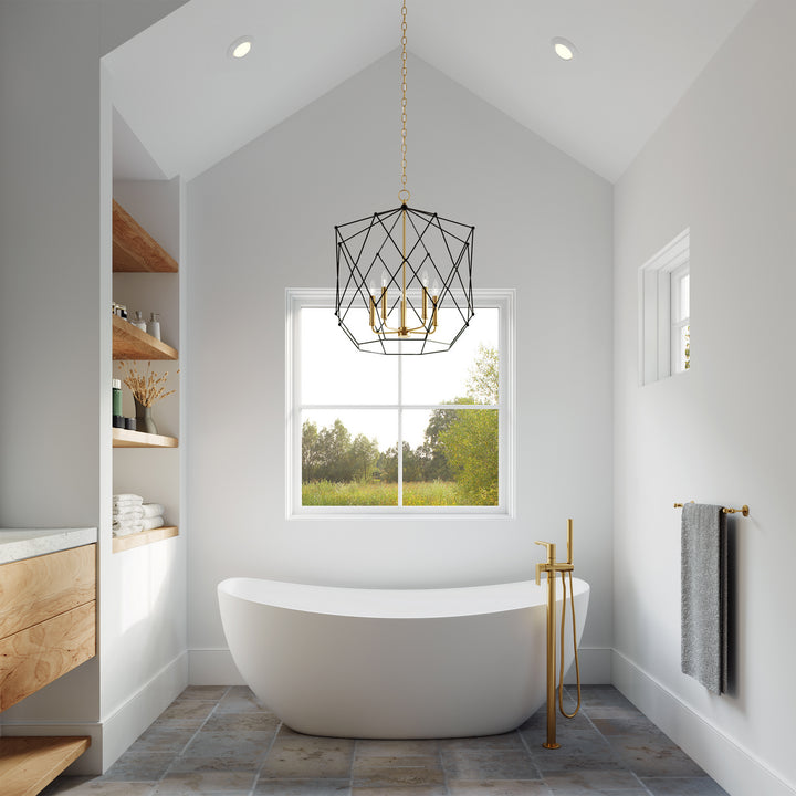 Visual Comfort Studio Canada - 5334105-848 - Five Light Lantern - Zarra - Satin Brass