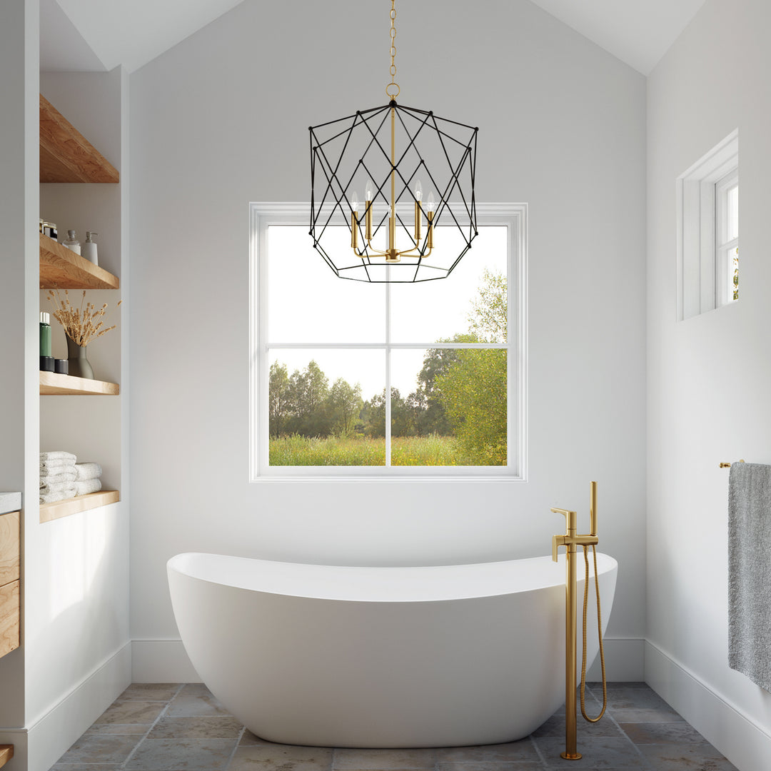 Visual Comfort Studio Canada - 5334105-848 - Five Light Lantern - Zarra - Satin Brass