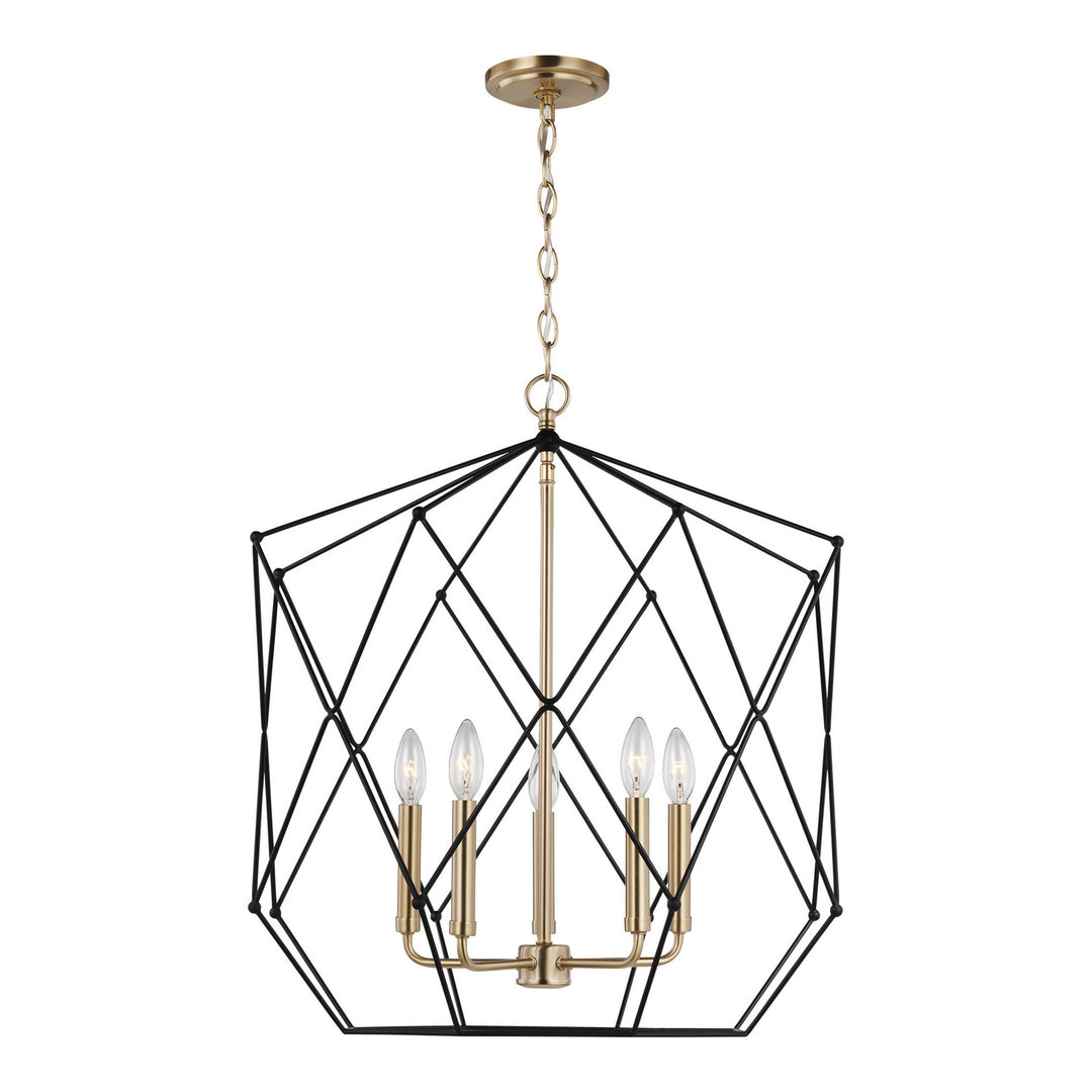Visual Comfort Studio Canada - 5334105-848 - Five Light Lantern - Zarra - Satin Brass