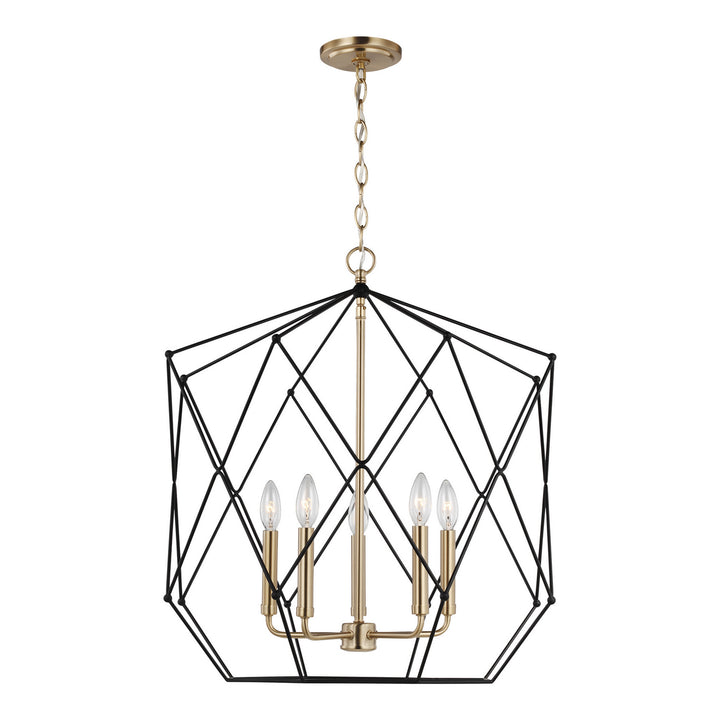 Visual Comfort Studio Canada - 5334105-848 - Five Light Lantern - Zarra - Satin Brass