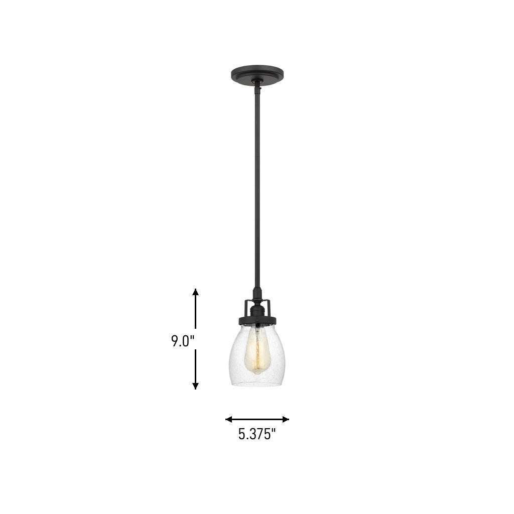 Generation Lighting Canada - 6114501-112 - One Light Mini-Pendant - Belton - Midnight Black