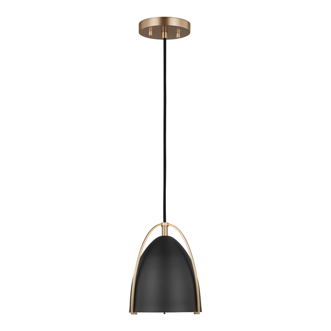 Visual Comfort Studio Canada - 6151701EN3-848 - One Light Mini-Pendant - Norman - Satin Brass