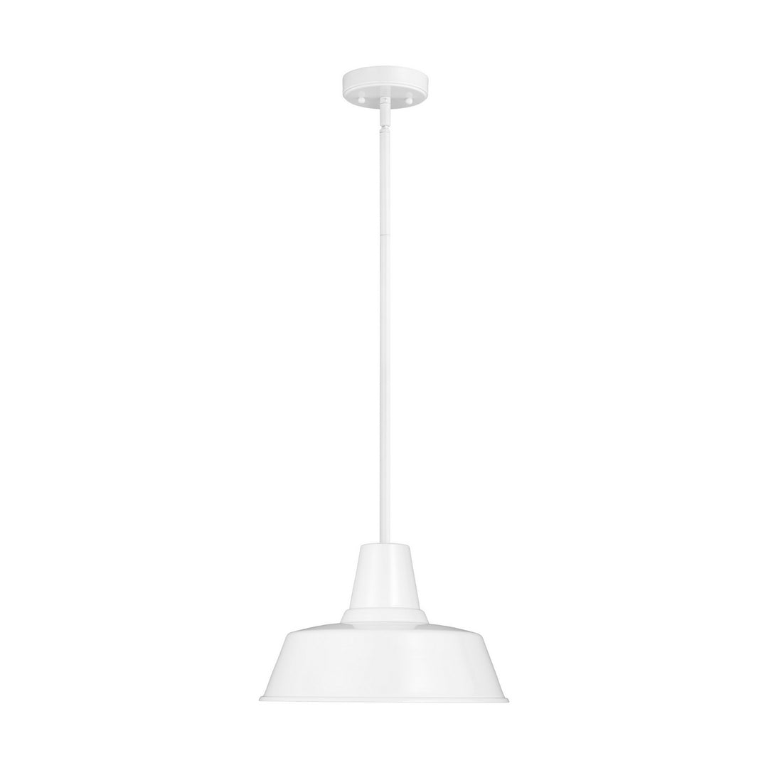 Barn Light One Light Outdoor Pendant in White - available from The Lighting Shoppe, trusted by Canadian homeowners