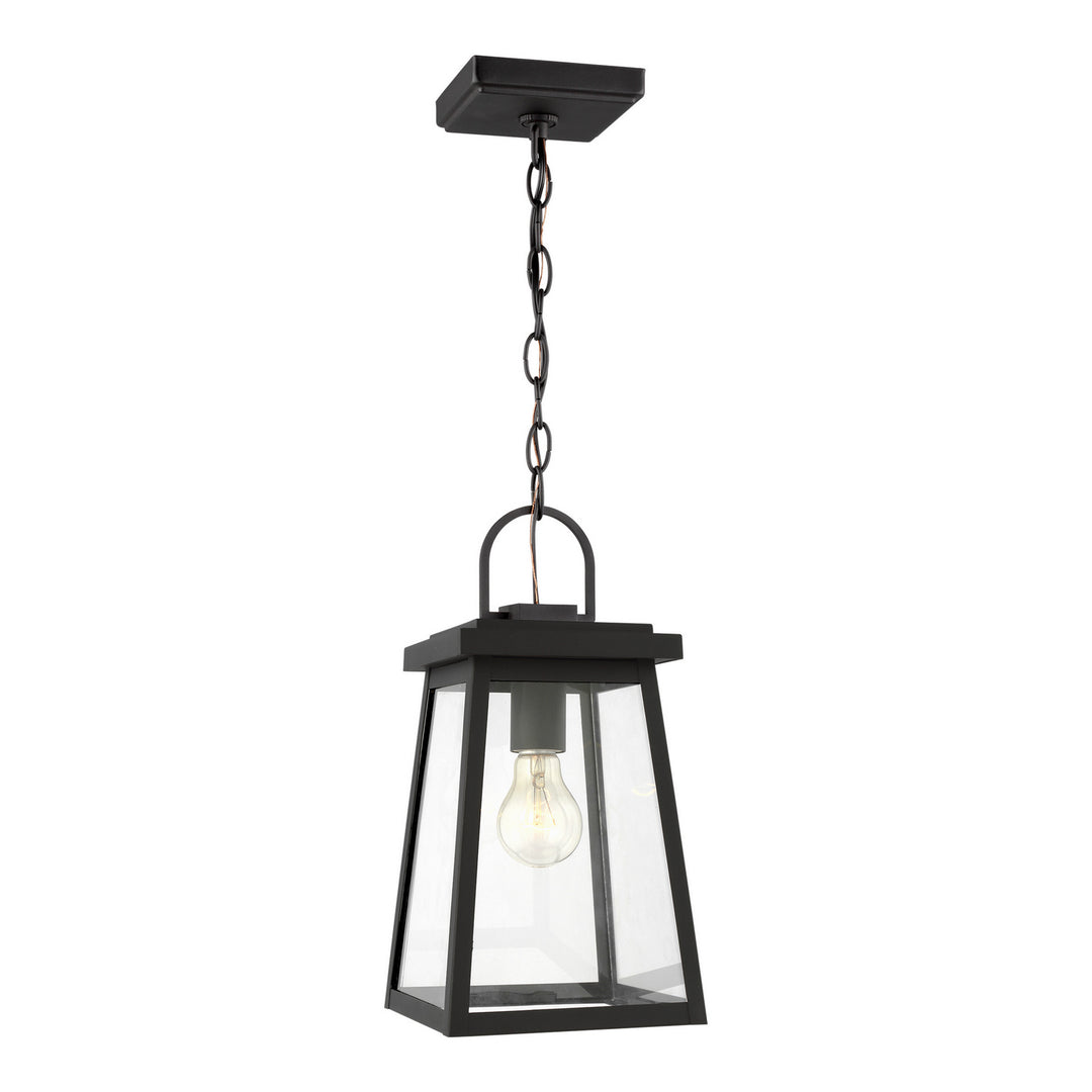 Founders One Light Outdoor Pendant in Black - available from The Lighting Shoppe, trusted by Canadian homeowners