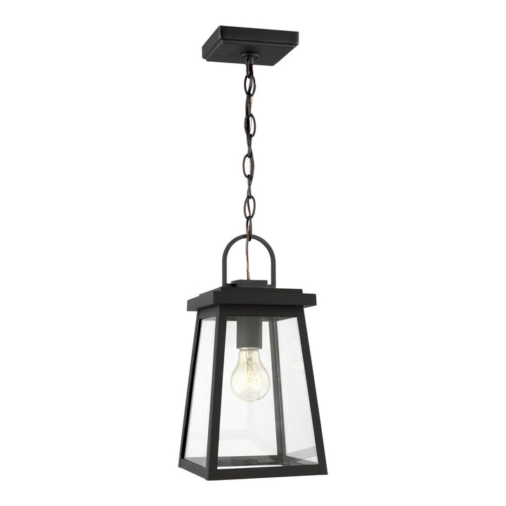 Founders One Light Outdoor Pendant in Black - available from The Lighting Shoppe, trusted by Canadian homeowners