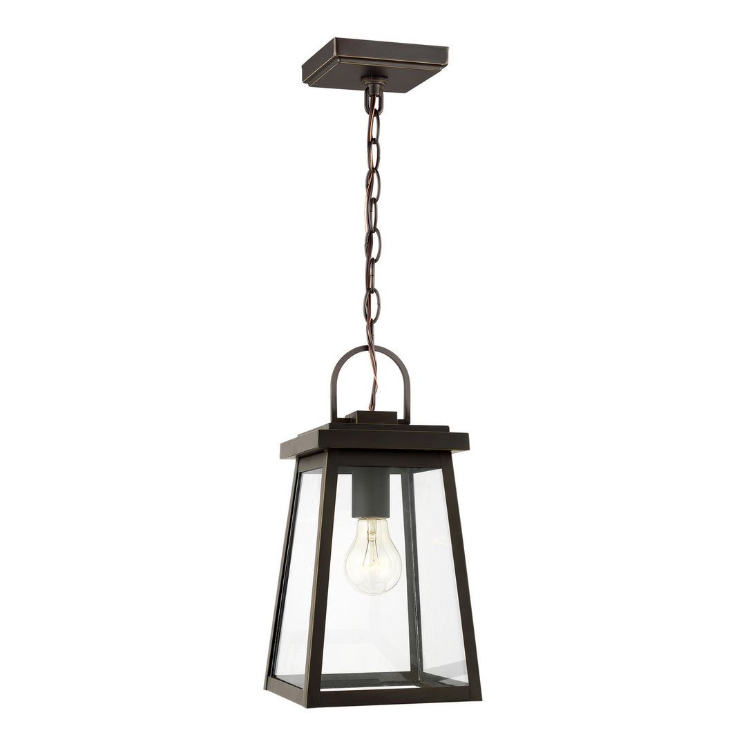 Founders One Light Outdoor Pendant in Antique Bronze - available from The Lighting Shoppe, trusted by Canadian homeowners