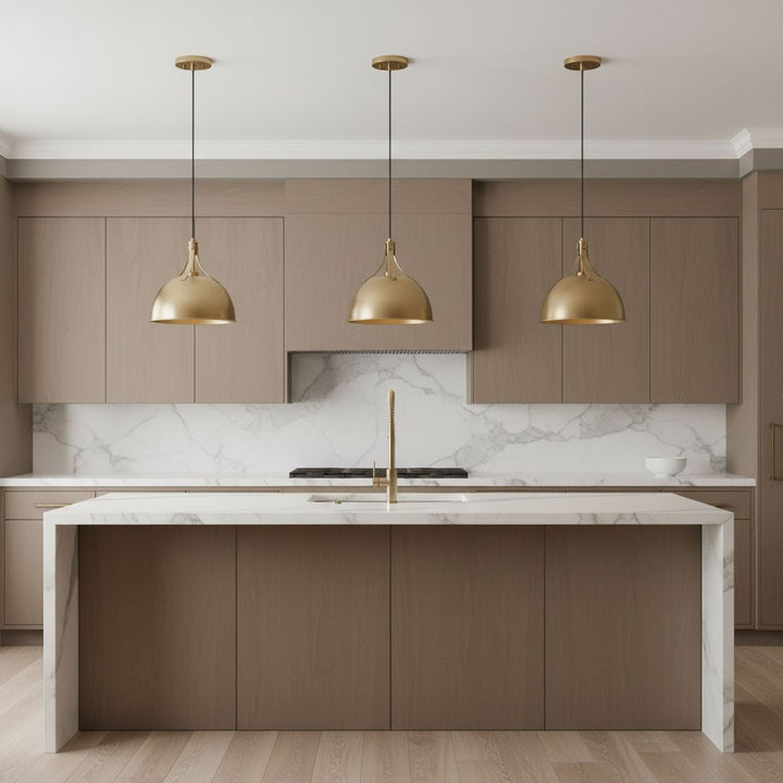 Visual Comfort Studio Canada - 6524201-848 - One Light Pendant - Rockland - Satin Brass