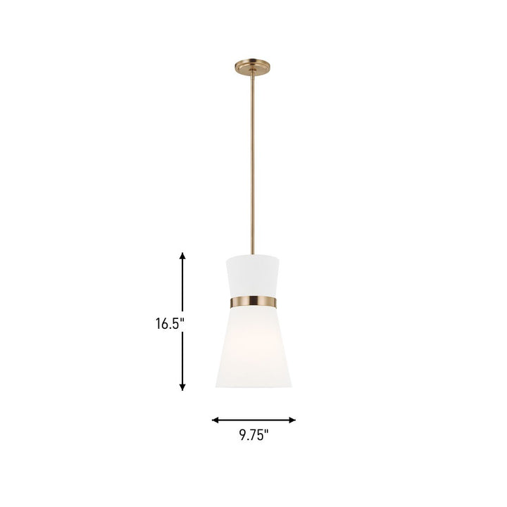 Visual Comfort Studio Canada - 6590501-848 - One Light Pendant - Clark - Satin Brass