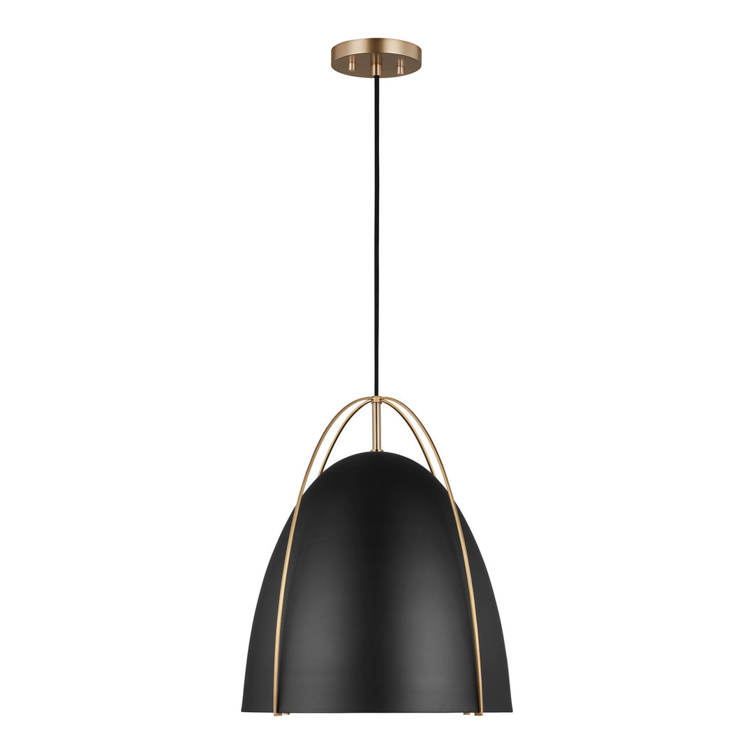 Visual Comfort Studio Canada - 6651701EN3-848 - One Light Pendant - Norman - Satin Brass