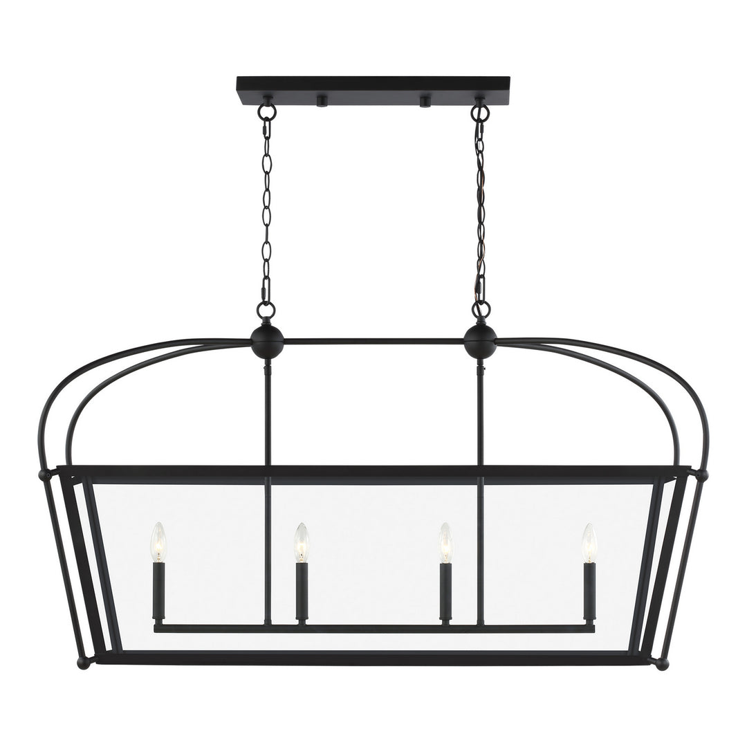 Visual Comfort Studio Canada - 6691004EN-112 - Four Light Linear Lantern - Charleston - Midnight Black