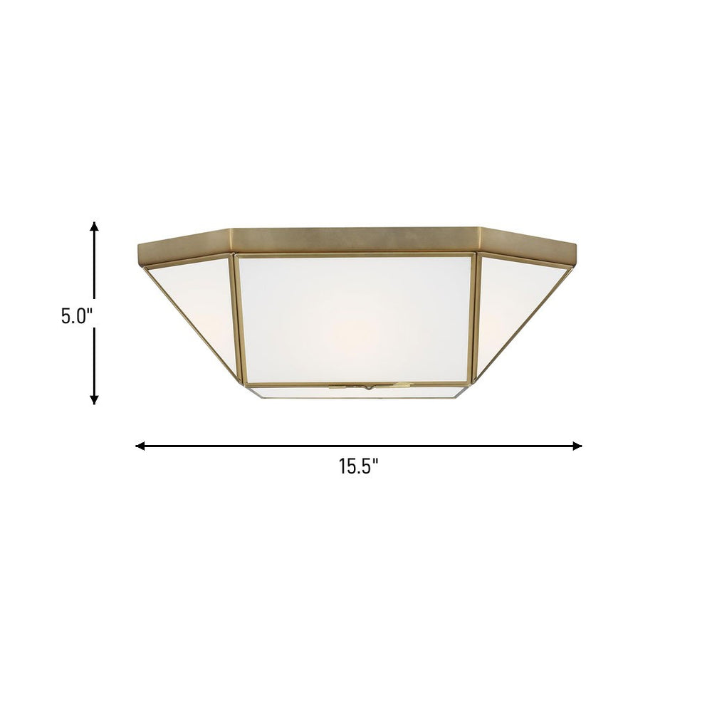 Visual Comfort Studio Canada - 7579452-848 - Two Light Flush Mount - Morrison - Satin Brass