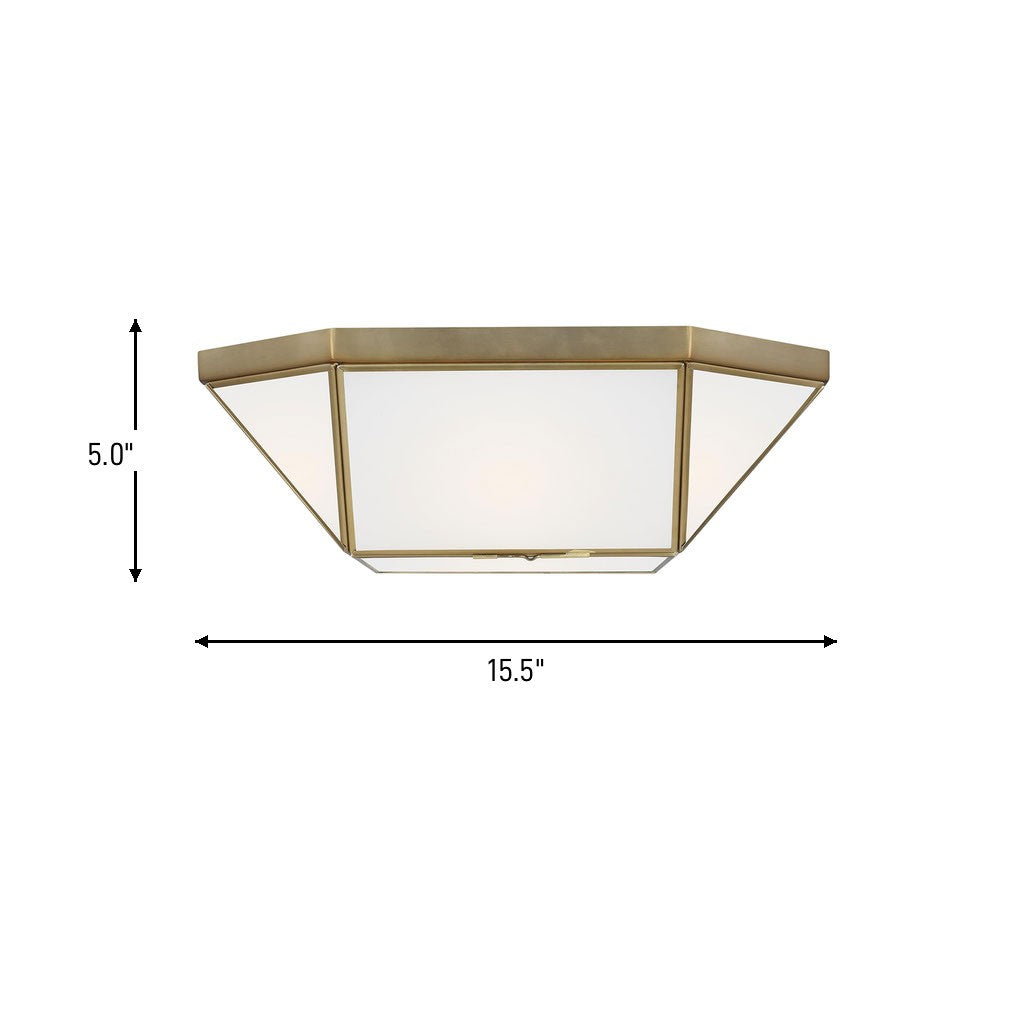 Visual Comfort Studio Canada - 7579452-848 - Two Light Flush Mount - Morrison - Satin Brass