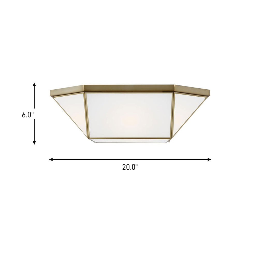 Visual Comfort Studio Canada - 7679454-848 - Four Light Flush Mount - Morrison - Satin Brass