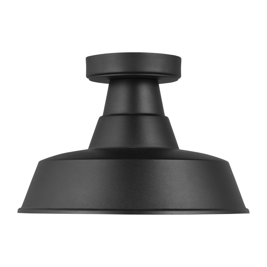 Barn Light One Light Outdoor Flush Mount in Black - available from The Lighting Shoppe, trusted by Canadian homeowners