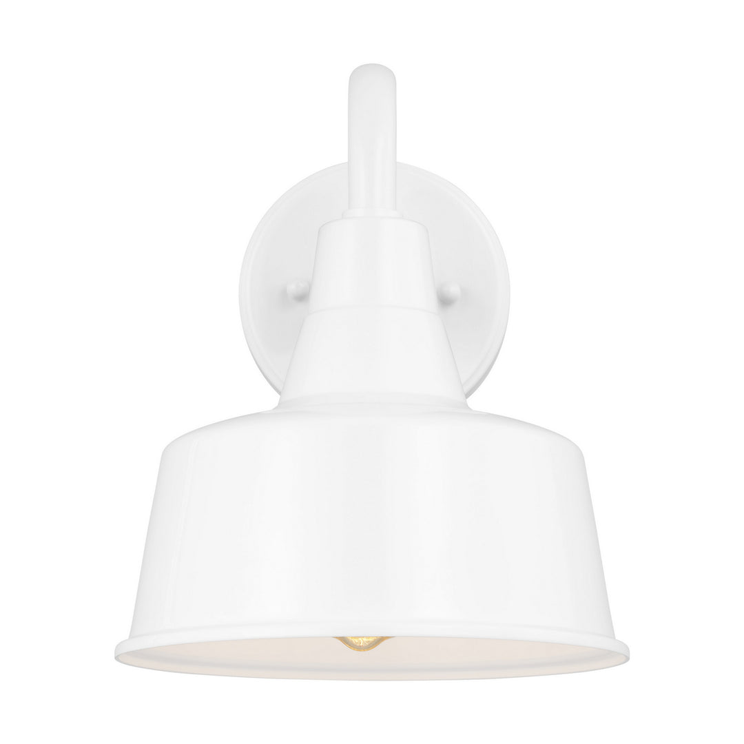 Barn Light One Light Outdoor Wall Lantern in White - available from The Lighting Shoppe, trusted by Canadian homeowners