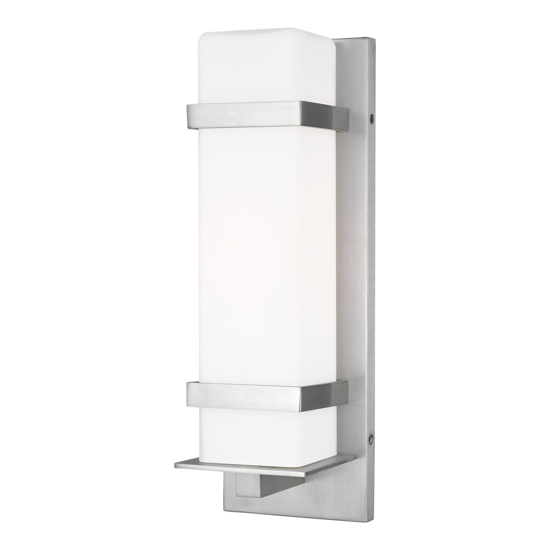 Generation Lighting Canada - 8620701EN3-04 - One Light Outdoor Wall Lantern - Alban - Satin Aluminum