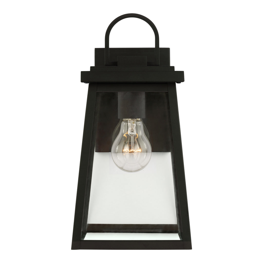 Founders One Light Outdoor Wall Lantern in Black - available from The Lighting Shoppe, trusted by Canadian homeowners