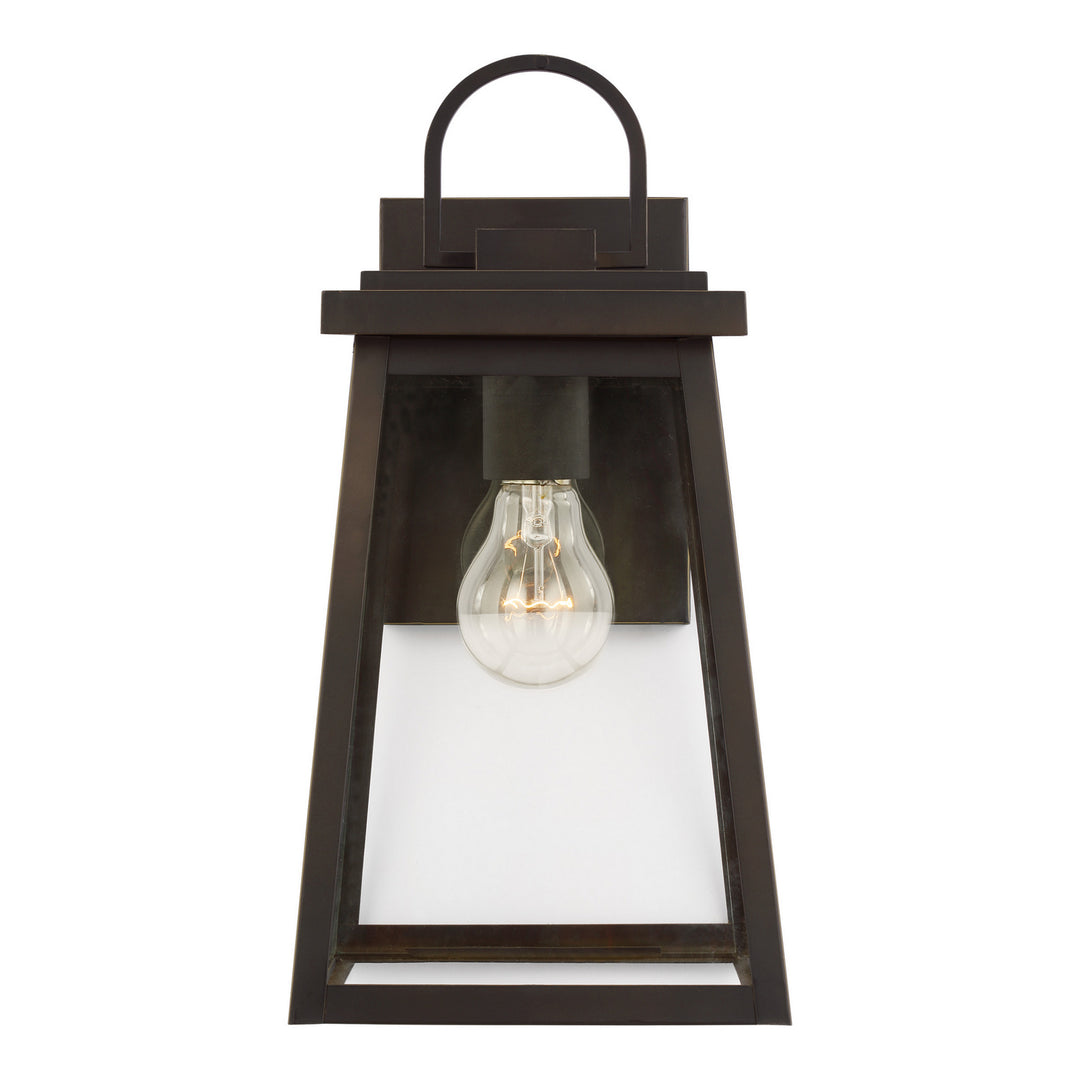 Founders One Light Outdoor Wall Lantern in Antique Bronze - available from The Lighting Shoppe, trusted by Canadian homeowners