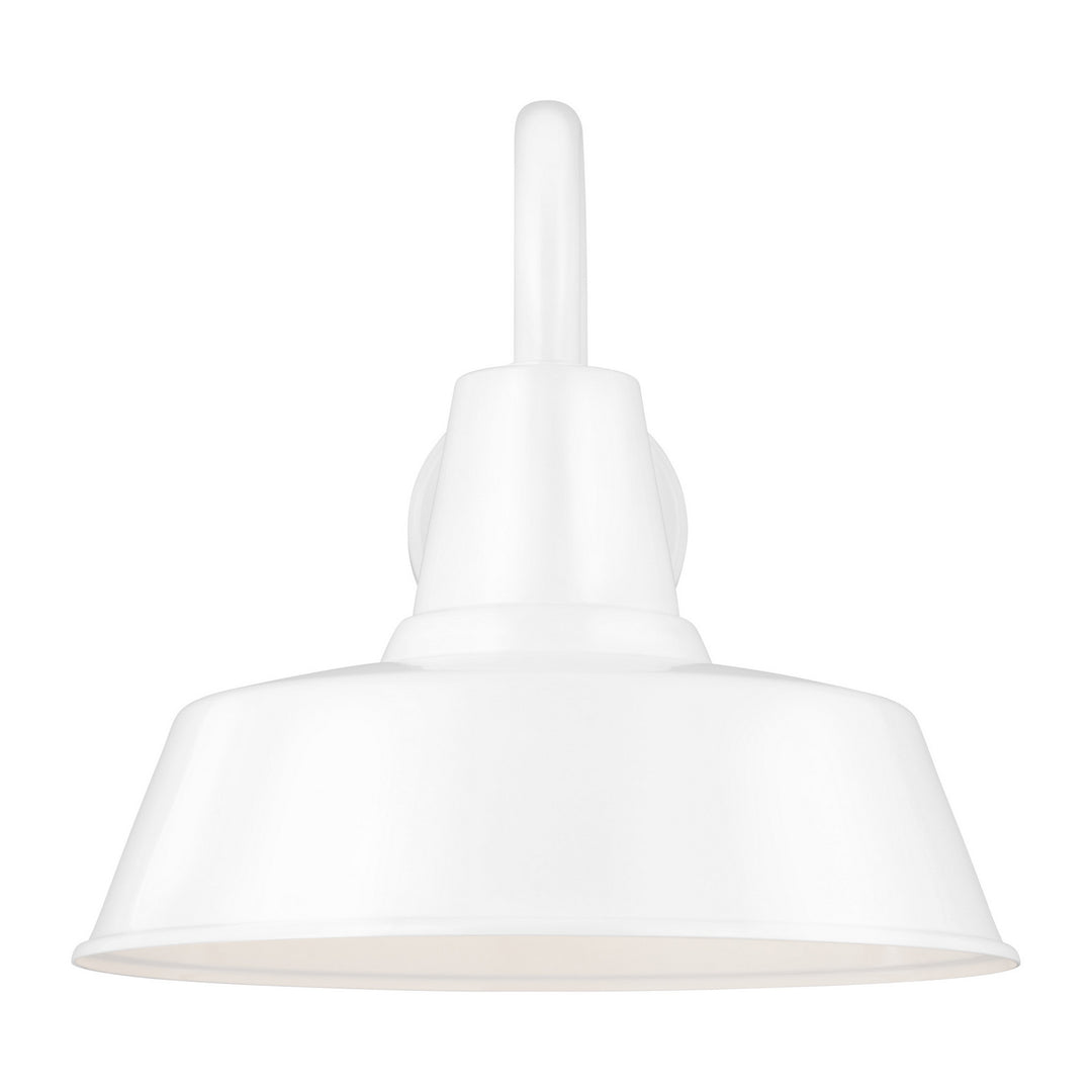 Barn Light One Light Outdoor Wall Lantern in White - available from The Lighting Shoppe, trusted by Canadian homeowners