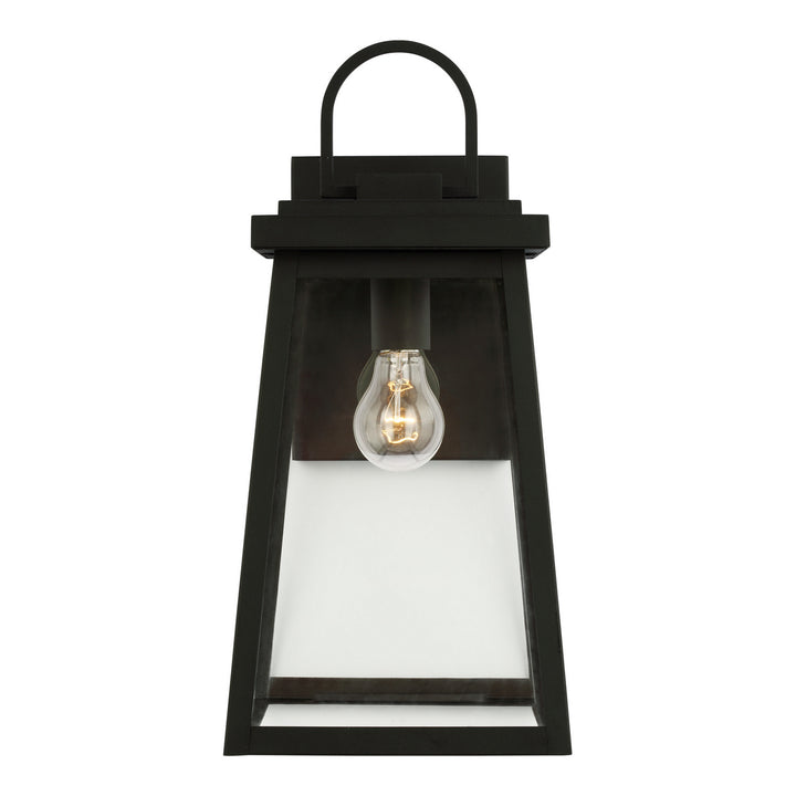 Founders One Light Outdoor Wall Lantern in Black - available from The Lighting Shoppe, trusted by Canadian homeowners