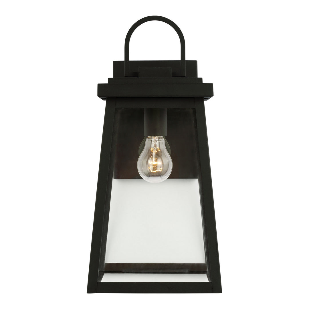 Founders One Light Outdoor Wall Lantern in Black - available from The Lighting Shoppe, trusted by Canadian homeowners