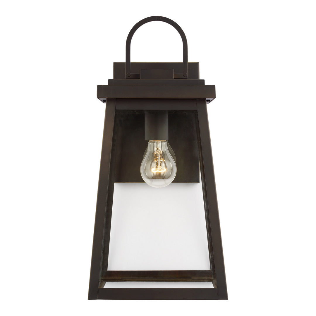 Founders One Light Outdoor Wall Lantern in Antique Bronze - available from The Lighting Shoppe, trusted by Canadian homeowners