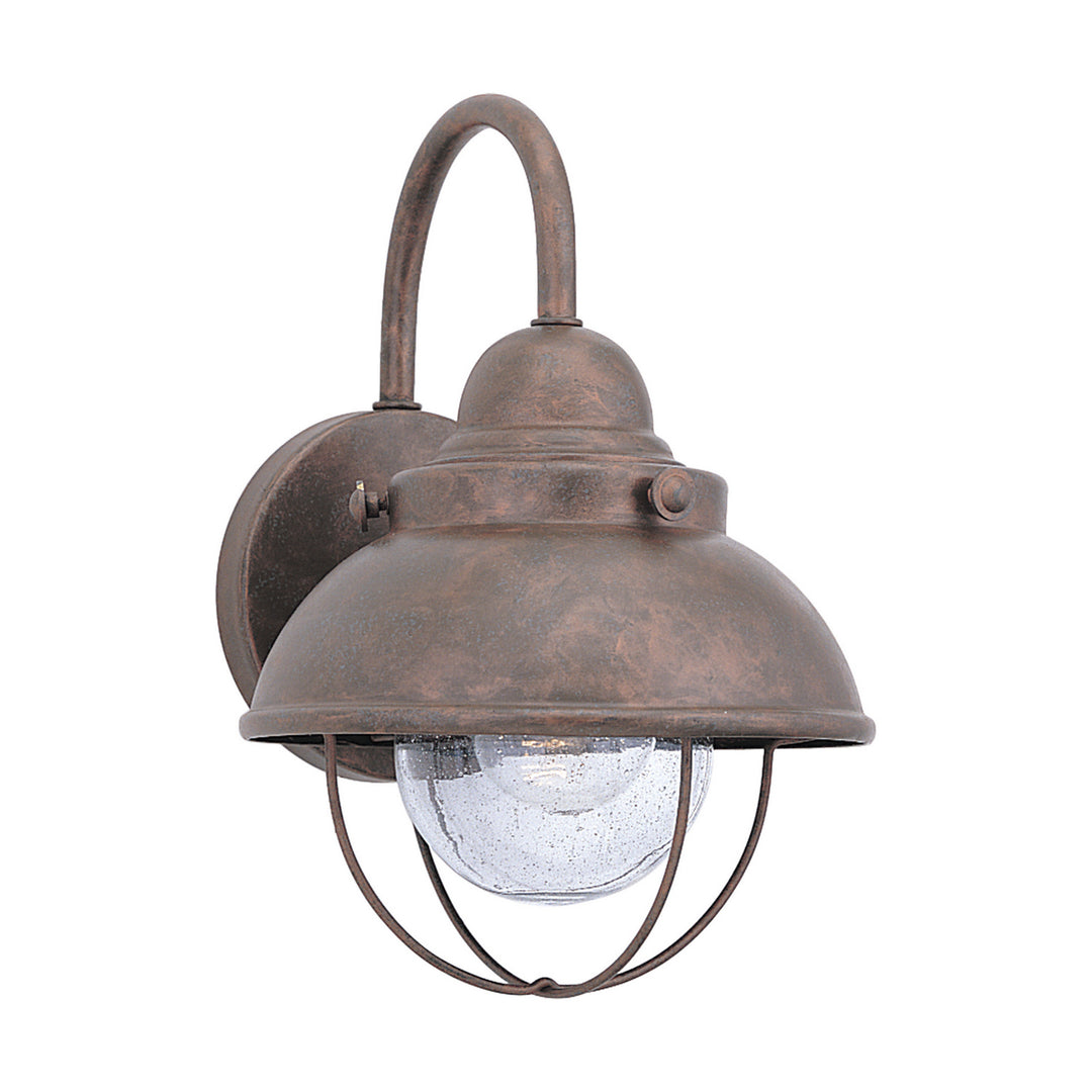 Sebring One Light Outdoor Wall Lantern in Weathered Copper - available from The Lighting Shoppe, trusted by Canadian homeowners