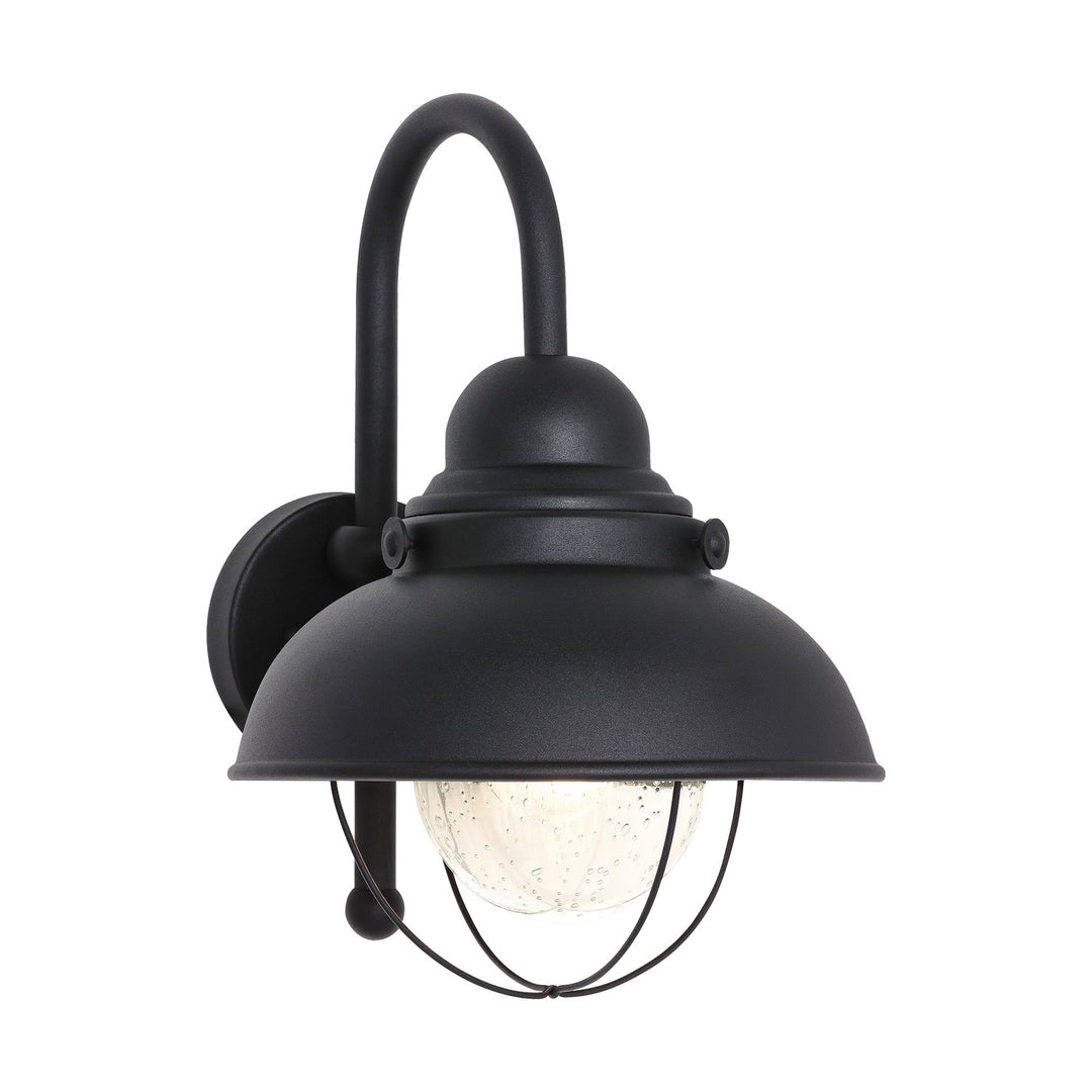 Sebring One Light Outdoor Wall Lantern in Black - available from The Lighting Shoppe, trusted by Canadian homeowners