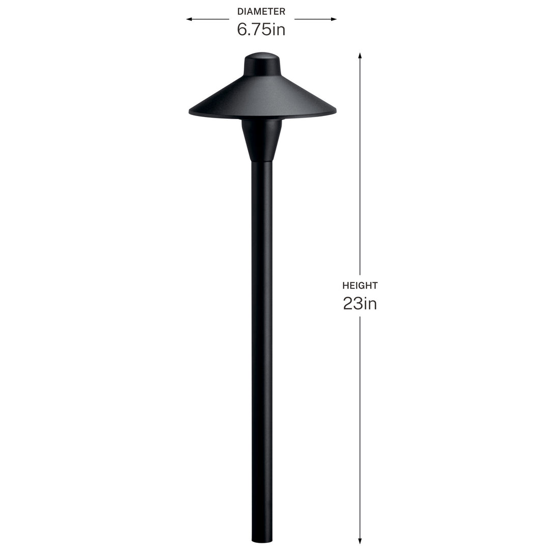 Kichler Canada - 15478BKT - One Light Path Light - Textured Black