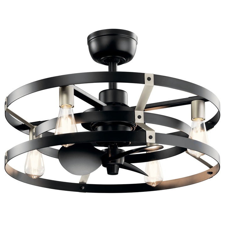 Kichler Canada - 300040SBK - 25"Ceiling Fan - Cavelli - Satin Black