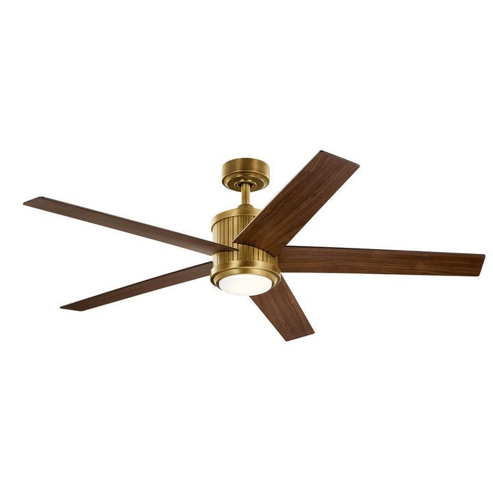 Kichler Canada - 300044NBR - 56"Ceiling Fan - Brahm - Natural Brass