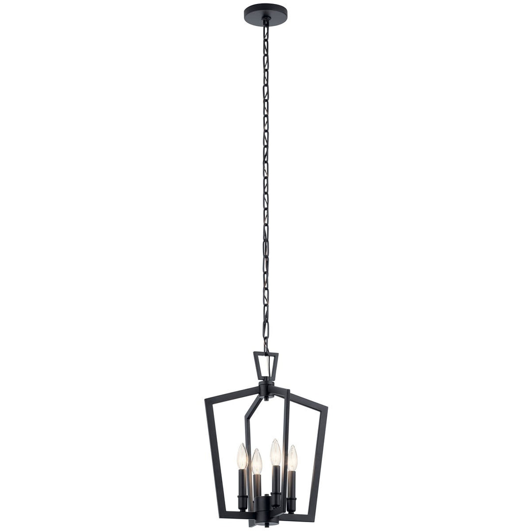 Kichler Canada - 43498BK - Four Light Pendant - Abbotswell - Black