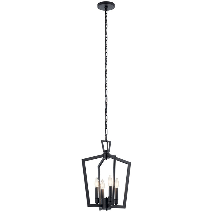 Kichler Canada - 43498BK - Four Light Pendant - Abbotswell - Black