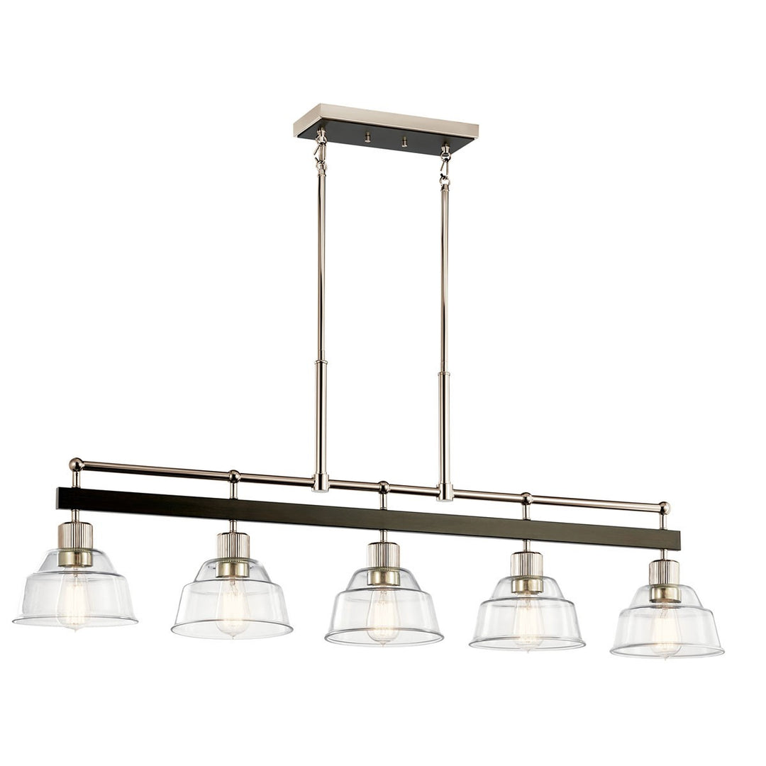 Kichler Canada - 52404PN - Five Light Linear Chandelier - Eastmont - Polished Nickel