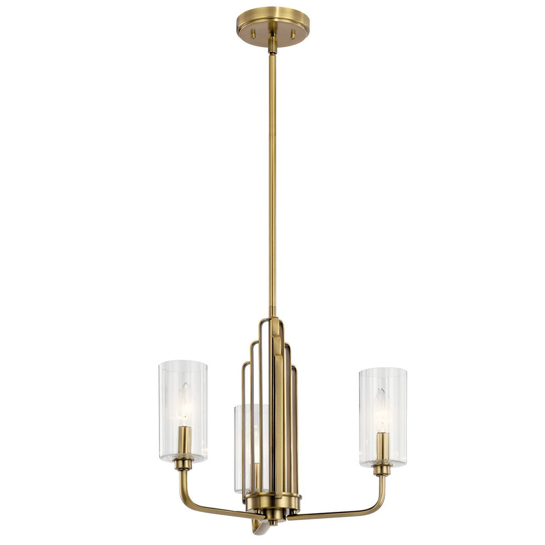 Kichler Canada - 52410BNB - Three Light Chandelier - Kimrose - Brushed Natural Brass